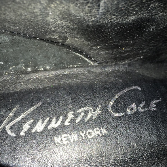 KENNETH COLE black kitten heel suede knee hi boots - Picture 7 of 7
